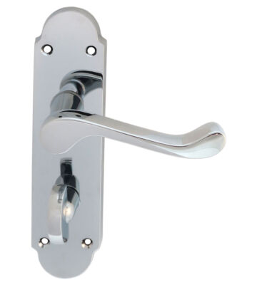 Carlisle Brass DL168WCCP Oakley Lever On Backplate – Bathroom 57mm C/C 170mm X 42mm – Pair