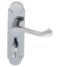 CARLISLE BRASS DL168WCCP/BP OAKLEY LEVER ON BACKPLATE - BATHROOM 57MM C/C - PAIR