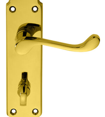 Carlisle Brass DL168WCPVD Oakley Lever On Backplate – Bathroom 57mm C/C 170mm X 42mm – Pair