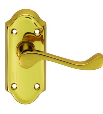 Carlisle Brass DL16/BP Ashtead Lever On Backplate – Latch (Short Plate) – Pair