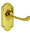 CARLISLE BRASS DL16/BP ASHTEAD LEVER ON BACKPLATE - LATCH (SHORT PLATE) - PAIR