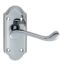 CARLISLE BRASS DL16CP/BP ASHTEAD LEVER ON BACKPLATE - LATCH (SHORT PLATE) - PAIR