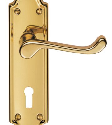 Carlisle Brass DL17 Ashtead Lever On Backplate – Lock 57mm C/C 168mm X 48mm – Pair