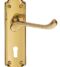 CARLISLE BRASS DL17 ASHTEAD LEVER ON BACKPLATE - LOCK 57MM C/C 168MM X 48MM - PAIR