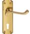 CARLISLE BRASS DL17/BP ASHTEAD LEVER ON BACKPLATE - LOCK 57MM C/C - PAIR