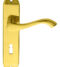 CARLISLE BRASS DL180 ANDROS LEVER ON BACKPLATE - LOCK 57MM C/C 180MM X 40MM - PAIR