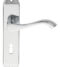 CARLISLE BRASS DL180CP ANDROS LEVER ON BACKPLATE - LOCK 57MM C/C 180MM X 40MM - PAIR