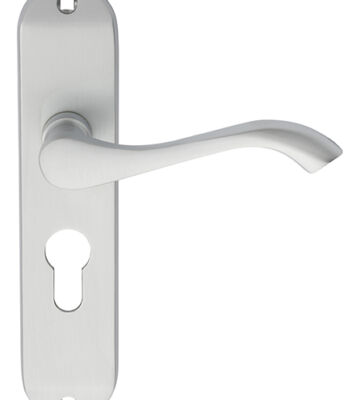 Carlisle Brass DL180YSC Andros Lever On Backplate – Lock Euro Profile 47.5mm C/C 180mm X 40mm – Pair