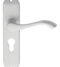CARLISLE BRASS DL180YSC ANDROS LEVER ON BACKPLATE - LOCK EURO PROFILE 47.5MM C/C 180MM X 40MM - PAIR
