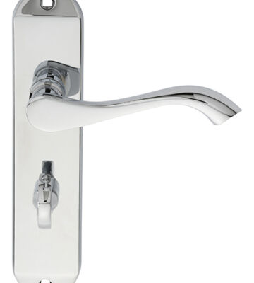 Carlisle Brass DL182CP Andros Lever On Backplate – Bathroom 57mm C/C 180mm X 40mm – Pair