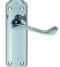 CARLISLE BRASS DL18CP ASHTEAD LEVER ON BACKPLATE - LATCH 168MM X 48MM - PAIR