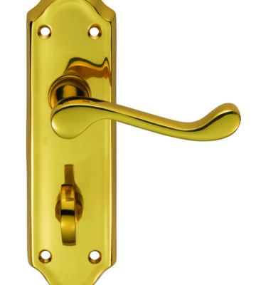 Carlisle Brass DL18WC Ashtead Lever On Backplate – Bathroom 57mm C/C 168mm X 48mm – Pair