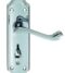 CARLISLE BRASS DL18WCCP/BP ASHTEAD LEVER ON BACKPLATE - BATHROOM 57MM C/C 172 X 48MM - PAIR