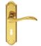 CARLISLE BRASS DL190/BP MADRID LEVER ON BACKPLATE - LOCK 57MM C/C - PAIR