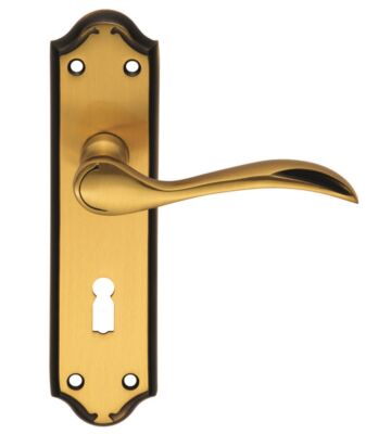 Carlisle Brass DL190FB Madrid Lever On Backplate – Lock 57mm C/C 180mm X 45mm – Pair