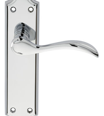 Carlisle Brass DL191CP Madrid Lever On Backplate – Latch 180mm X 45mm – Pair