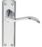 CARLISLE BRASS DL191CP/BP MADRID LEVER ON BACKPLATE - LATCH - PAIR