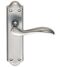CARLISLE BRASS DL191SC MADRID LEVER ON BACKPLATE - LATCH 180MM X 45MM - PAIR