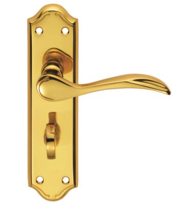 Carlisle Brass DL192 Madrid Lever On Backplate – Bathroom 57mm C/C 180mm X 45mm – Pair