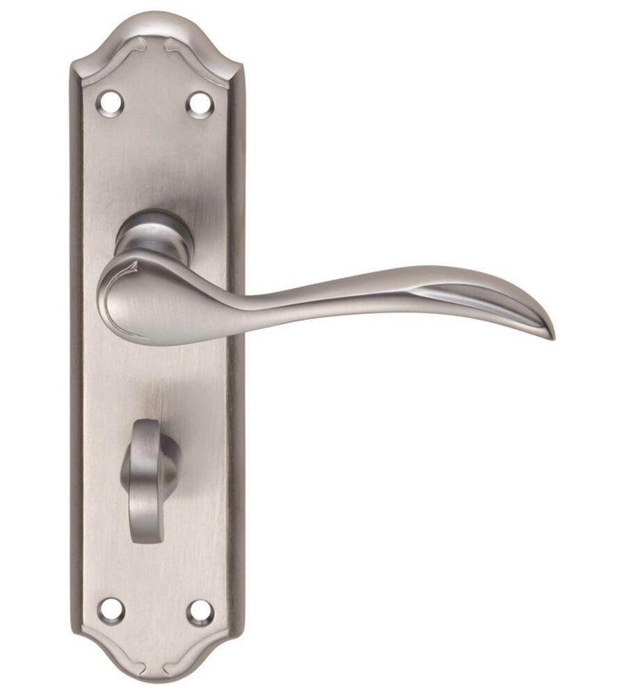 CARLISLE BRASS DL192SC MADRID LEVER ON BACKPLATE - BATHROOM 57MM C/C 180MM X 45MM - PAIR