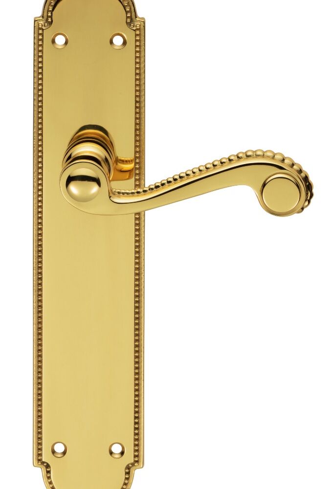 CARLISLE BRASS DL270 CHESHAM LEVER ON BACKPLATE - LATCH 248MM X 50MM - PAIR