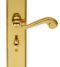 CARLISLE BRASS DL272 CHESHAM LEVER ON BACKPLATE - BATHROOM 57MM C/C 248MM X 50MM - PAIR