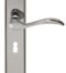 CARLISLE BRASS DL290CP MADRID LEVER ON BACKPLATE - LOCK 57MM C/C 242MM X 45MM - PAIR