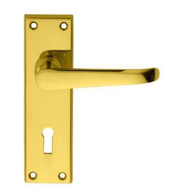 Carlisle Brass DL30 Ascot Heavy Victorian Lever On Backplate – Lock 57mm C/C 150mm X 43mm – Pair