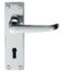 CARLISLE BRASS DL30CP ASCOT HEAVY VICTORIAN LEVER ON BACKPLATE - LOCK 57MM C/C 152MM X 45MM - PAIR