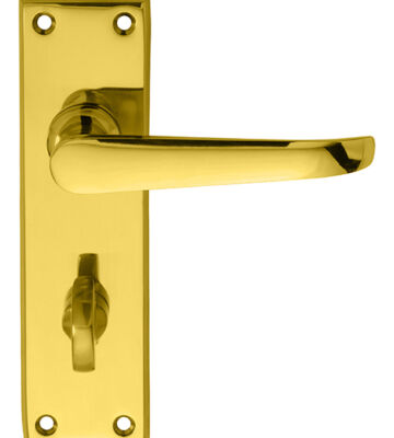 Carlisle Brass DL30WC Ascot Heavy Victorian Lever On Backplate – Bathroom 57mm C/C 150mm X 43mm – Pair