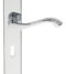 CARLISLE BRASS DL380CP ANDROS LEVER ON BACKPLATE - LOCK 57MM C/C 242MM X 40MM - PAIR