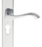 CARLISLE BRASS DL380YCP ANDROS LEVER ON BACKPLATE - LOCK EURO PROFILE 47.5MM C/C 242MM X 40MM - PAIR