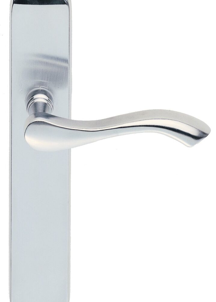 CARLISLE BRASS DL381SC ANDROS LEVER ON BACKPLATE - LATCH 242MM X 40MM - PAIR