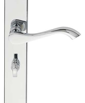 Carlisle Brass DL382CP Andros Lever On Backplate – Bathroom 57mm C/C 242mm X 40mm – Pair