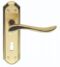 CARLISLE BRASS DL450SBPB/BP LYTHAM LEVER ON BACKPLATE - LOCK 57MM C/C - PAIR