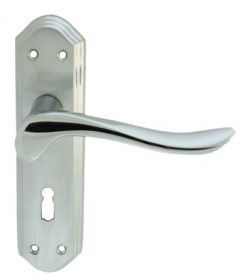 Carlisle Brass DL450SCCP/BP Lytham – Lever Lock Furniture – Pair