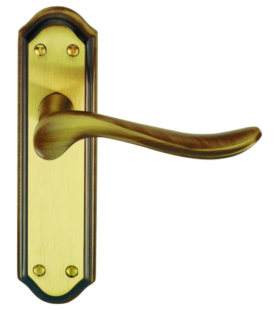 CARLISLE BRASS DL451FB LYTHAM LEVER ON BACKPLATE - LATCH 180MM X 48MM - PAIR