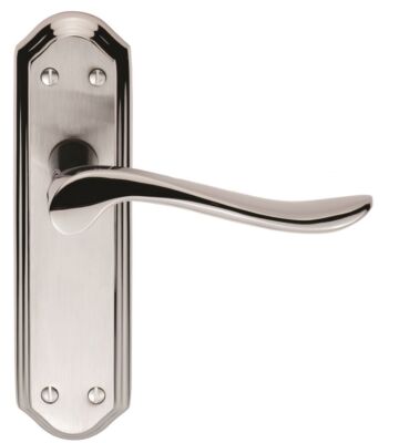 Carlisle Brass DL451SCCP Lytham – Lever Latch Satin Chrome Face Polished Chrome Lever And Edges 180 X 48 – Pair