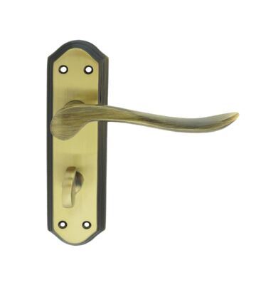 Carlisle Brass DL452FB Lytham Lever On Backplate – Bathroom 57mm C/C 180mm X 48mm – Pair