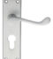 CARLISLE BRASS DL54YSC VICTORIAN SCROLL LEVER ON BACKPLATE - LOCK EURO PROFILE 47.5MM C/C 152MM X 38MM - PAIR