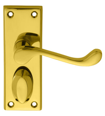 Carlisle Brass DL55WC Victorian Scroll Lever On Backplate – Privacy 118mm X 43mm – Pair