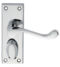 CARLISLE BRASS DL55WCCP VICTORIAN SCROLL LEVER ON BACKPLATE - PRIVACY 118MM X 43MM - PAIR