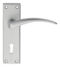 CARLISLE BRASS DL64SC WING LEVER ON BACKPLATE - LOCK 57MM C/C