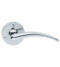 CARLISLE BRASS DL66CP LEVER ON ROUND ROSE 57MM - PAIR