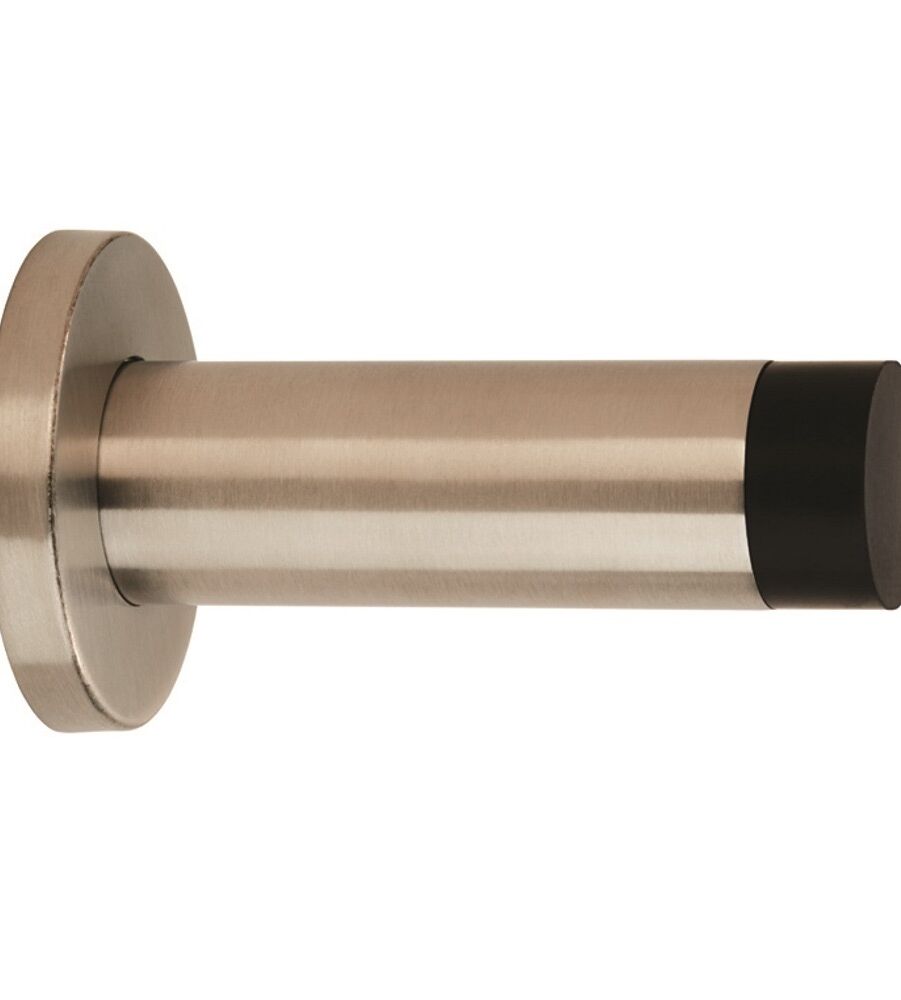 CARLISLE BRASS DSW1016SSS WALL MOUNTED DOOR STOP ON CONCEALED ROSE (76 X 22MM) 76MM