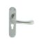 CARLISLE BRASS EL11YCP IBRA LEVER ON BACKPLATE - LOCK EURO PROFILE 47.5MM C/C CRO (POLISHED CHROME) 185MM X 40MM - PAIR