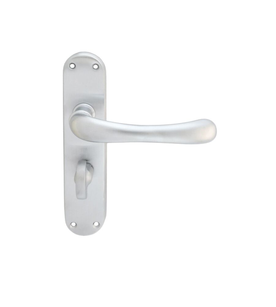 CARLISLE BRASS EL13SC IBRA LEVER ON BACKPLATE - BATHROOM 57MM C/C 185MM X 40MM - PAIR