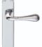 CARLISLE BRASS EL22CP ASTRO LEVER ON BACKPLATE - LATCH CRO (POLISHED CHROME) 185MM X 40MM - PAIR