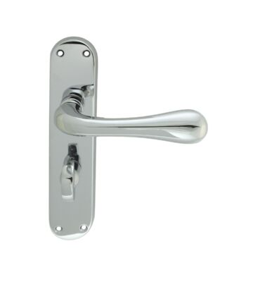 Carlisle Brass EL23CP Astro Lever On Backplate – Bathroom 57mm C/C Cro (Polished Chrome) 185mm X 40mm – Pair