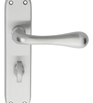 Carlisle Brass EL23SC Astro Lever On Backplate – Bathroom 57mm C/C Csa (Satin Chrome) 185mm X 40mm – Pair